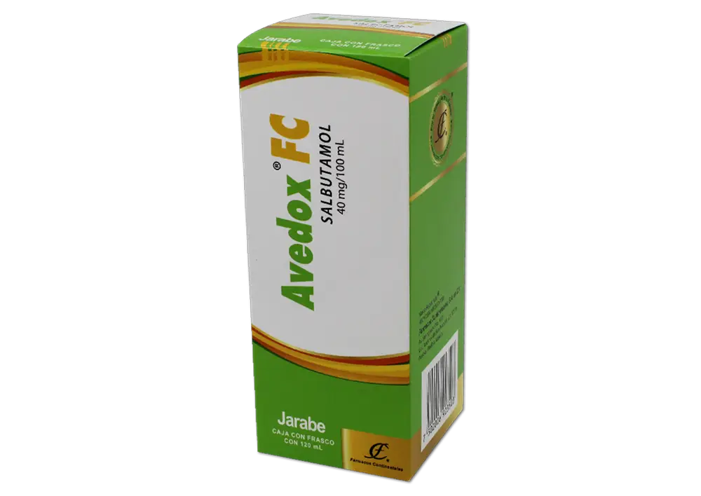 Salbutamol 40 mg / 100 mL AVEDOX FC C/120 mL