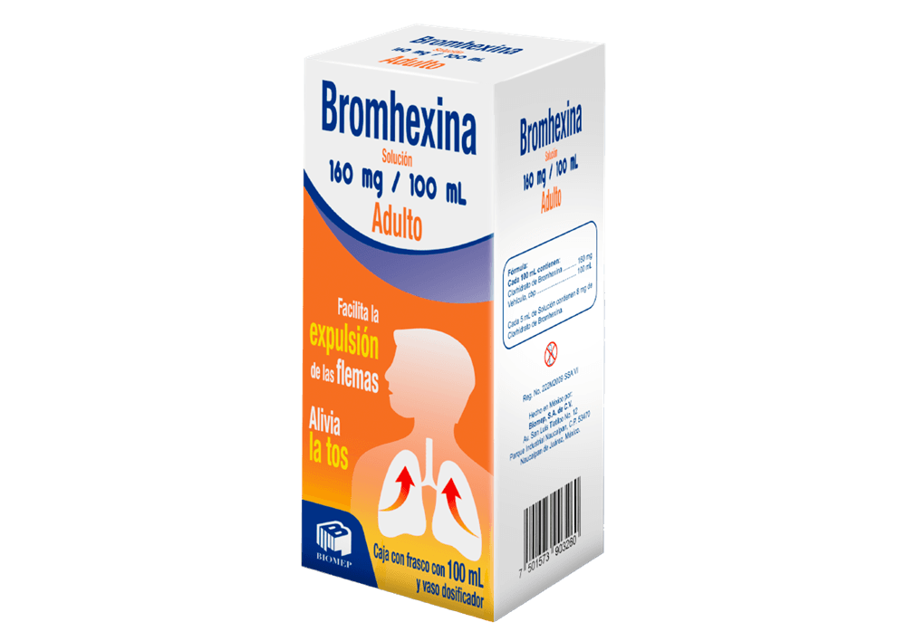 Bromhexina 160 mg / 100 mL BIOMEP C/100 mL