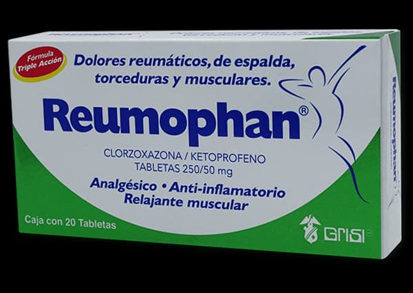 Clorzoxazona 250 mg / Ketoprofeno 52 mg REUMOPHAN C/20 Tabs