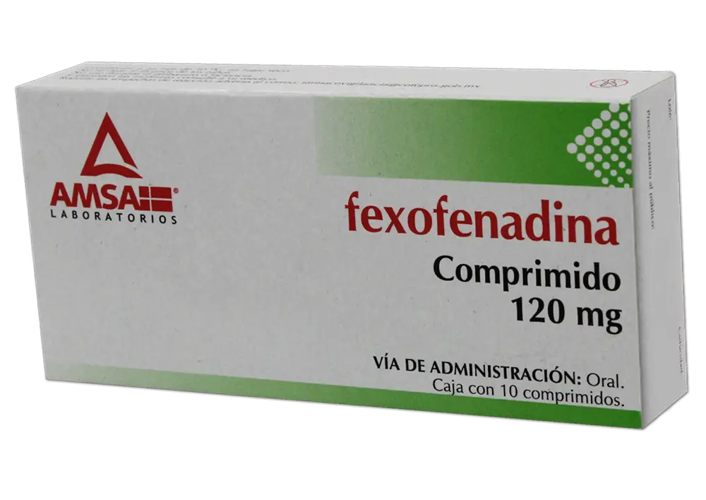 Fexofenadina 120 mg AMSA C/10 Comp