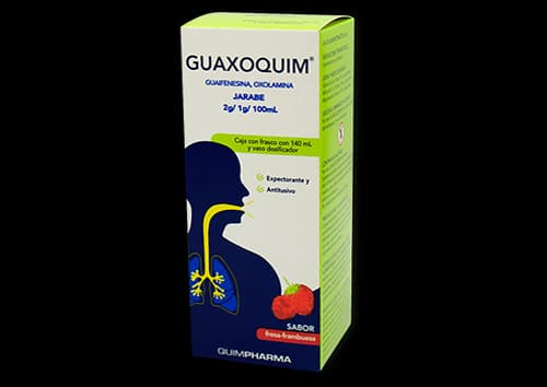 Guaifenesina 2 g / Oxolamina 1 g / 100 mL GUAXOQUIM C/140 mL