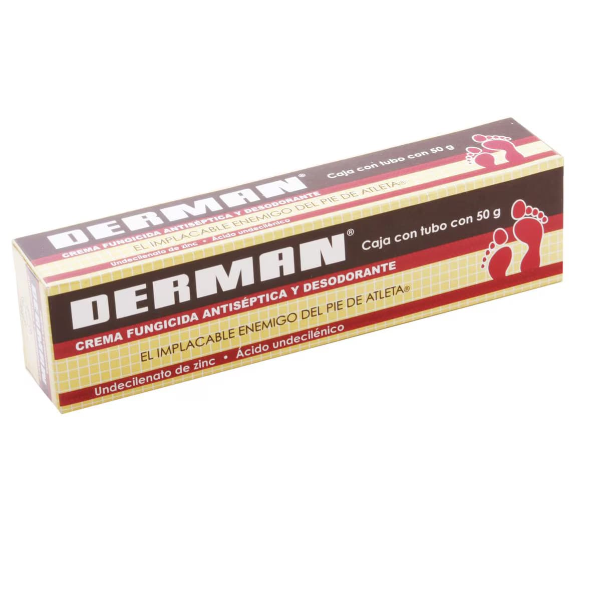 Undecilenico / Undecilenato de zinc 20.36 g / 100 g DERMAN crema C/50 g