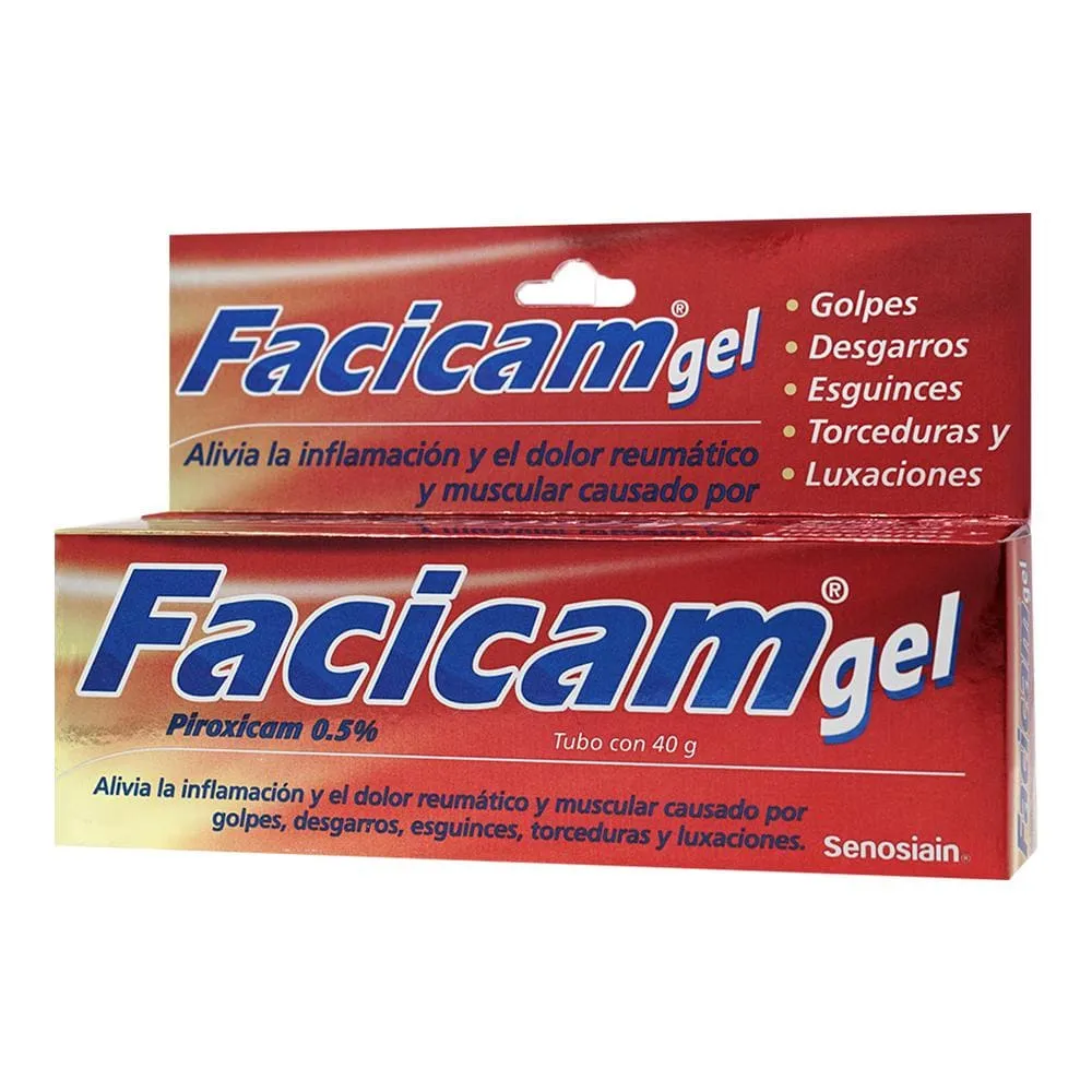 Piroxicam 0.5 % FACICAM GEL C/40 g