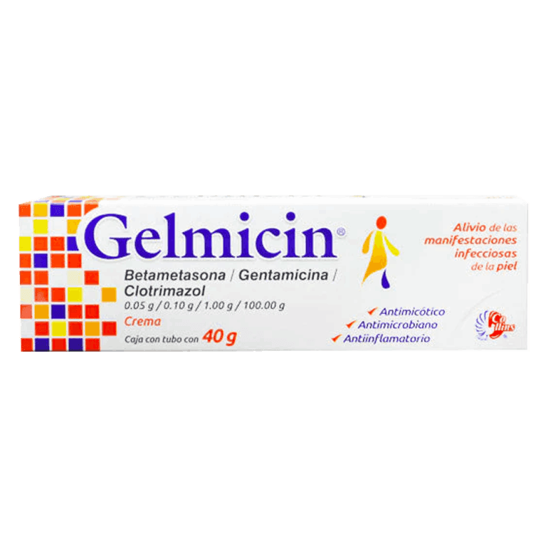 Betametasona 50 mg / Clotrimazol 1 g / Gentamicina 0.1 g / 100 g GELMICIN C/40 g