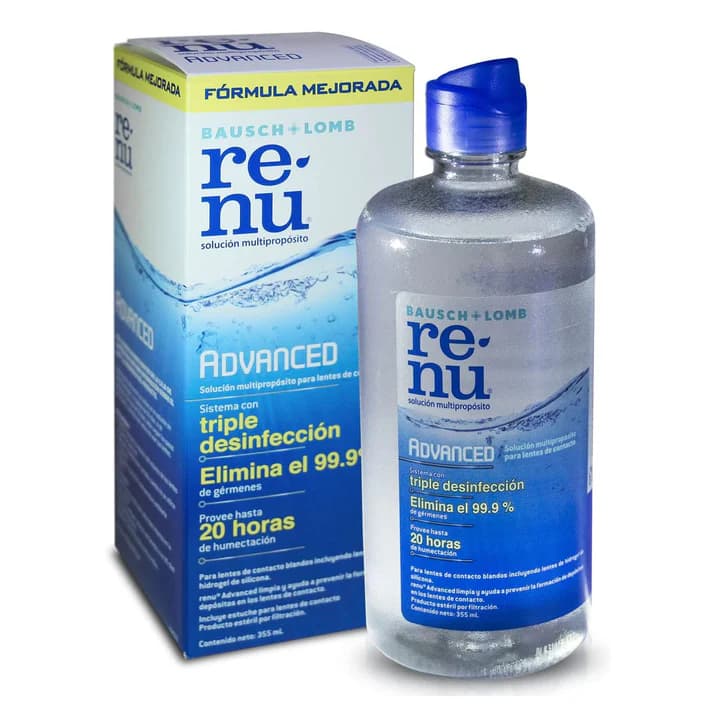 Renu Advanced Solución Multipropósito para lentes de contacto C/355 mL