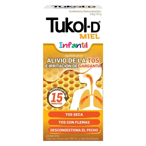 TUKOL D Jarabe Infantil Miel C/120 mL
