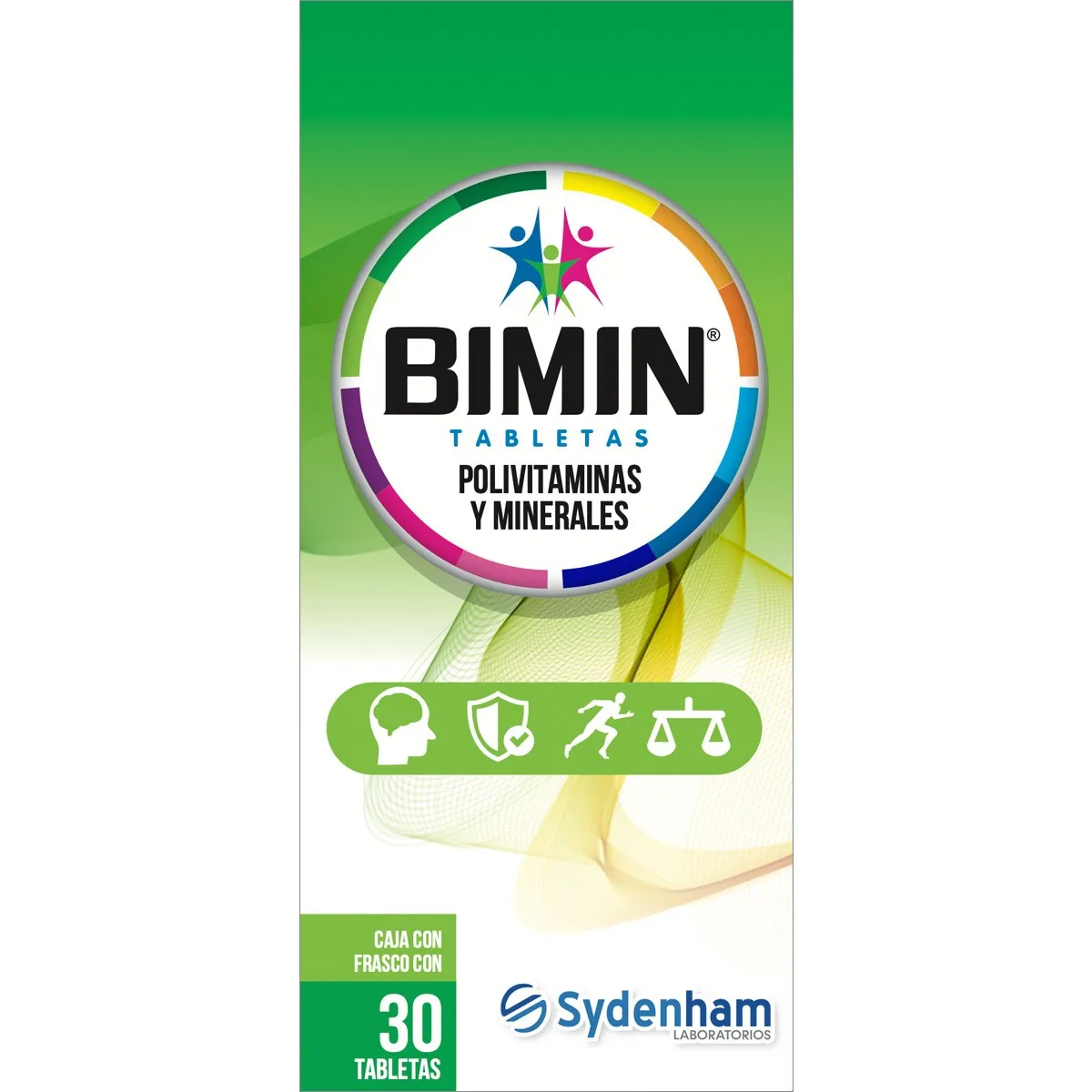 Vitaminas, E y A, minerales BIMIN C/30 Tabs