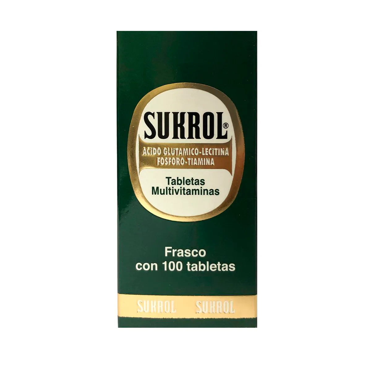 Ácido glutámico, lecitina, fósforo, tiamina Sukrol C/100 Tabs