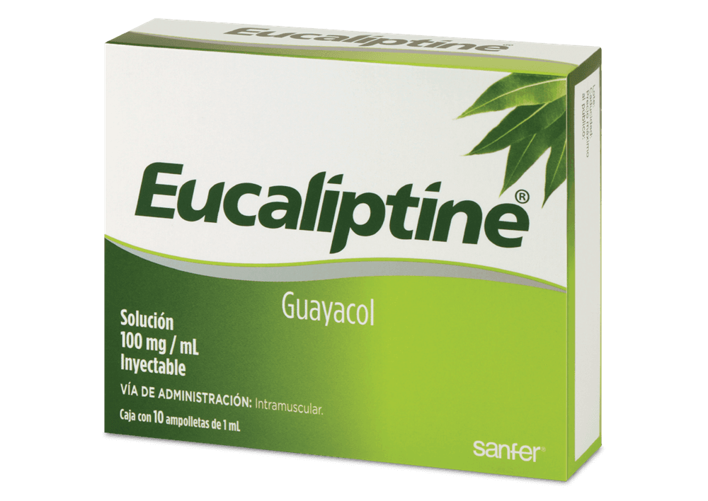 Guayacol 100 mg /1 mL EUCALIPTINE C/10 amp