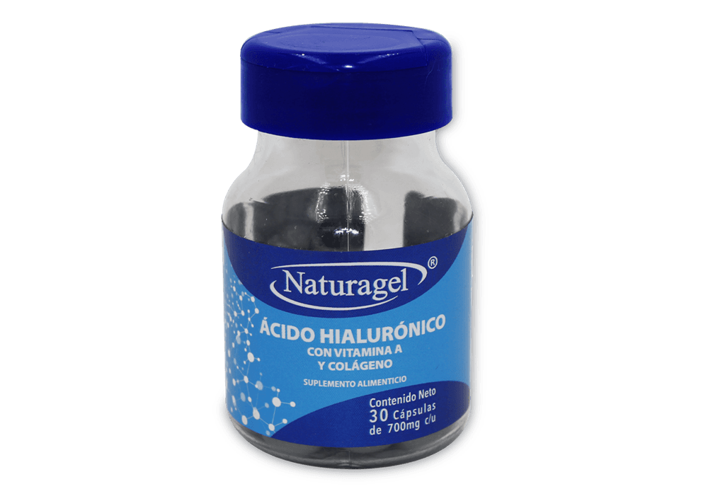 Acido Hialuronico / Vitamina A / Colágeno NATURAGEL C/30 Caps