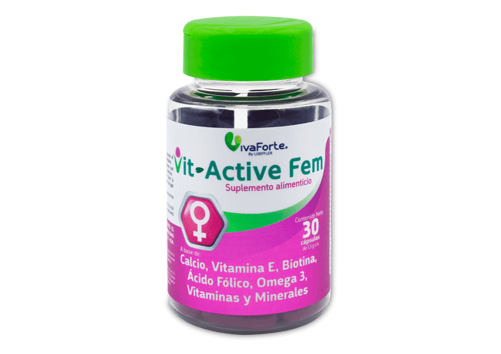 Vit-Active FEM (Omega 3 Vitaminas y Minerales) C/30 Caps