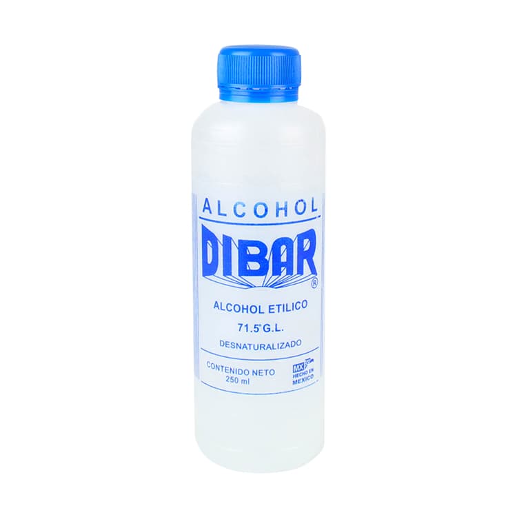 ALCOHOL DIBAR 71º GL C/250 ML