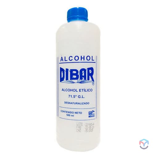 ALCOHOL DIBAR 71º GL C/500 ML