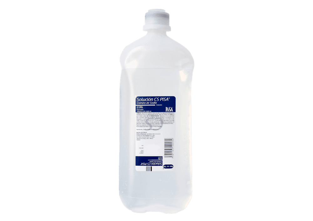 Cloruro de sodio 0.9 % PISA C/1000 mL