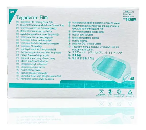 Caja de Aposito de fijacion de 10 cm X 12 cm TEGADERM C/50 Pzas