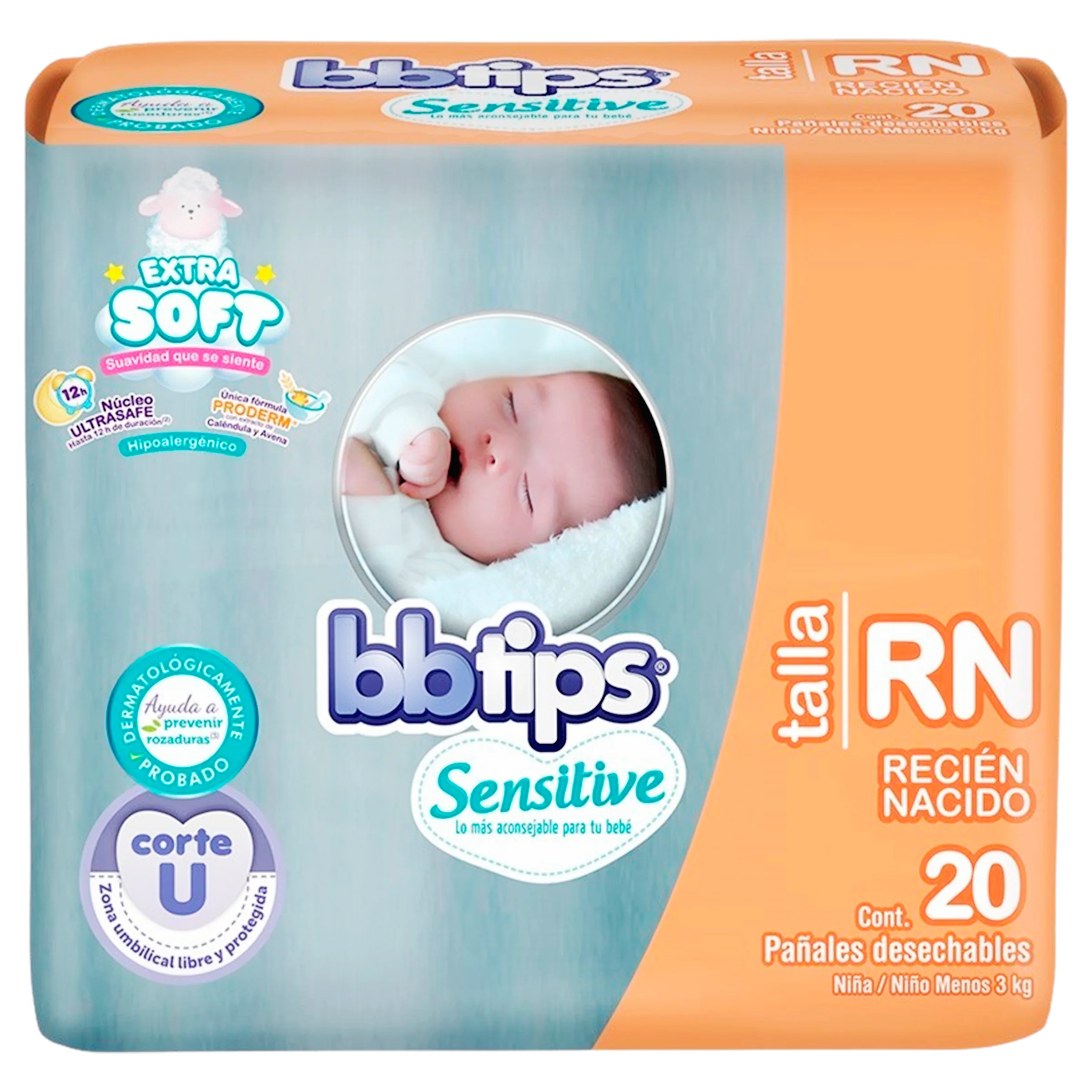 PAÑAL bbtips ETAPA RN C/20 PZAS