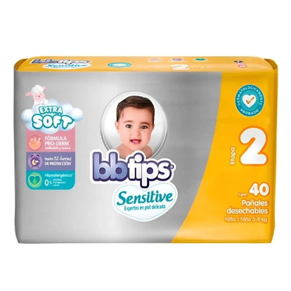 PAÑAL bbtips ETAPA 2 SENSI CH C/40