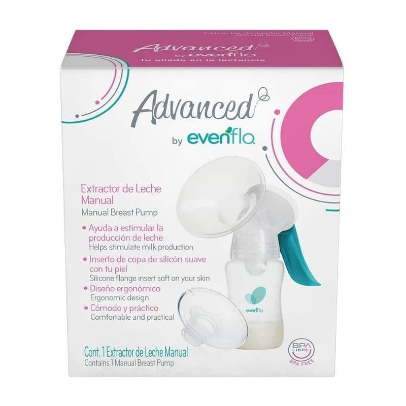 Extractor de leche manual Advanced Evenflo de Color Blanco