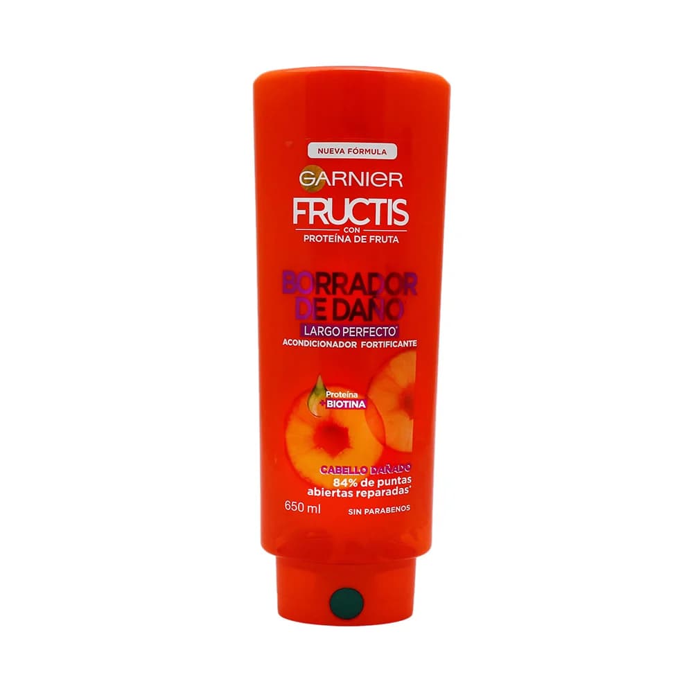 Acondicionador Garnier Fructis Borrador de Daño Largo perfecto C/650 mL