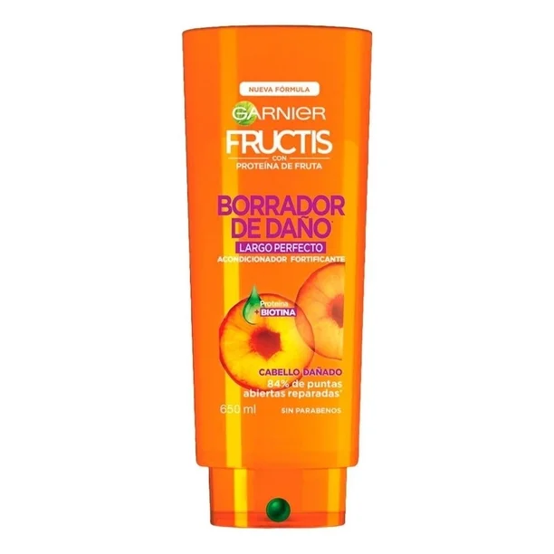 Acondicionador Garnier Fructis Borrador de Daño Largo perfecto C/650 mL