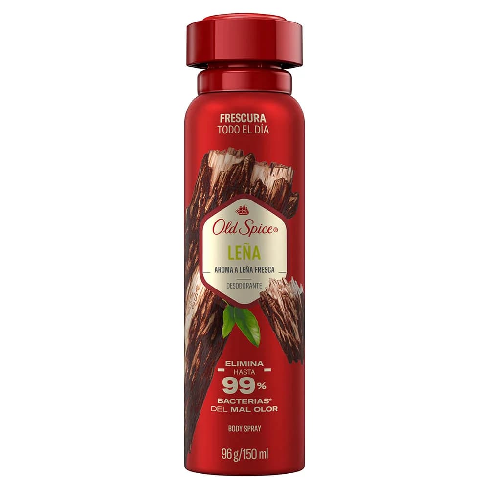 Desodorante Old Spice en Aerosol Leña C/96 g
