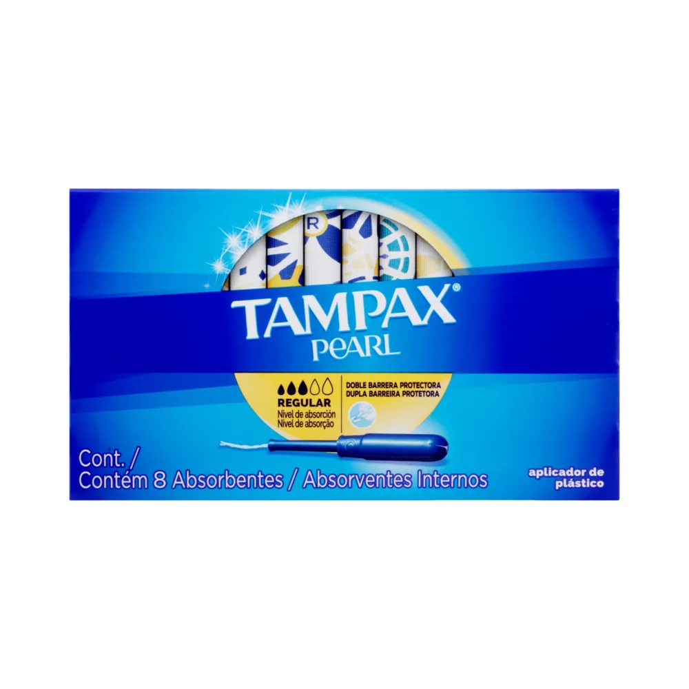 Tampones Tampax Pearl Regular C/8 Pzas