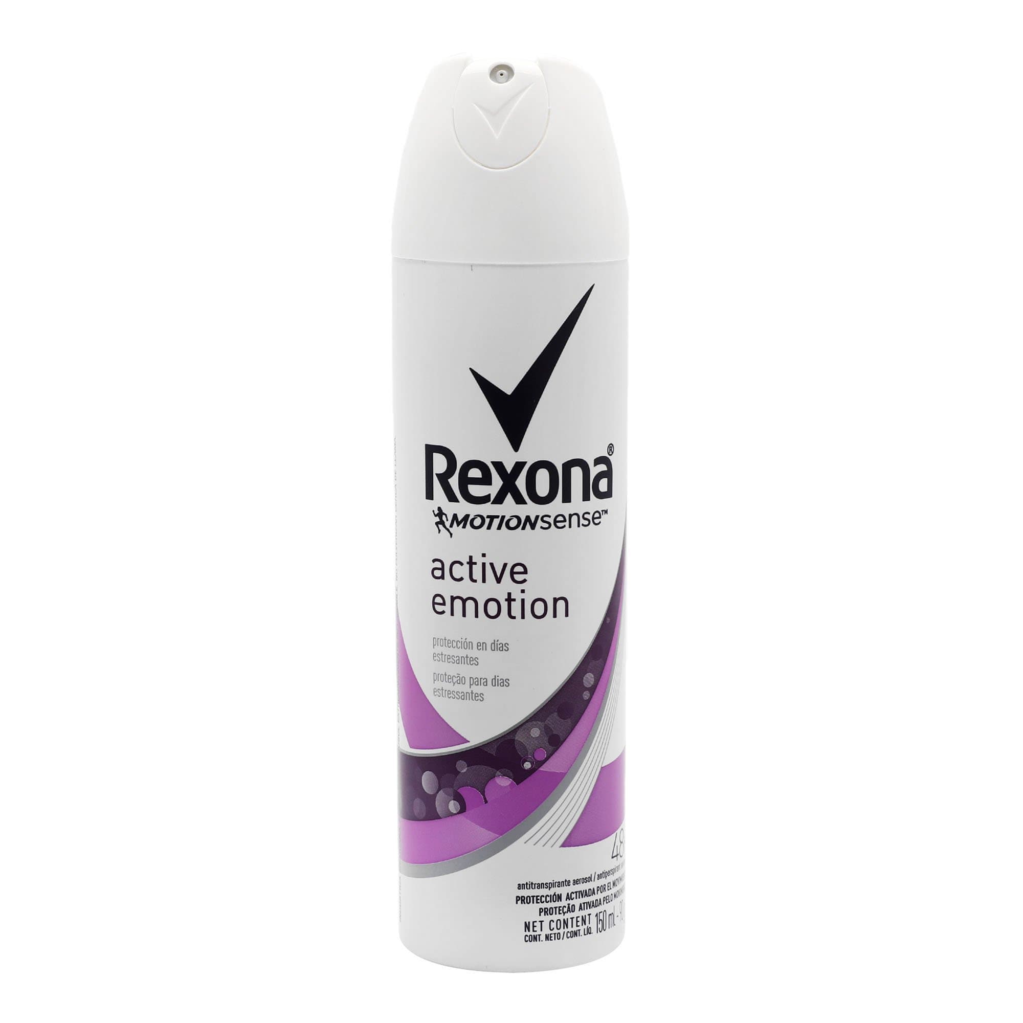 Antitranspirante en Aerosol Rexona Active Emotion C/150 mL