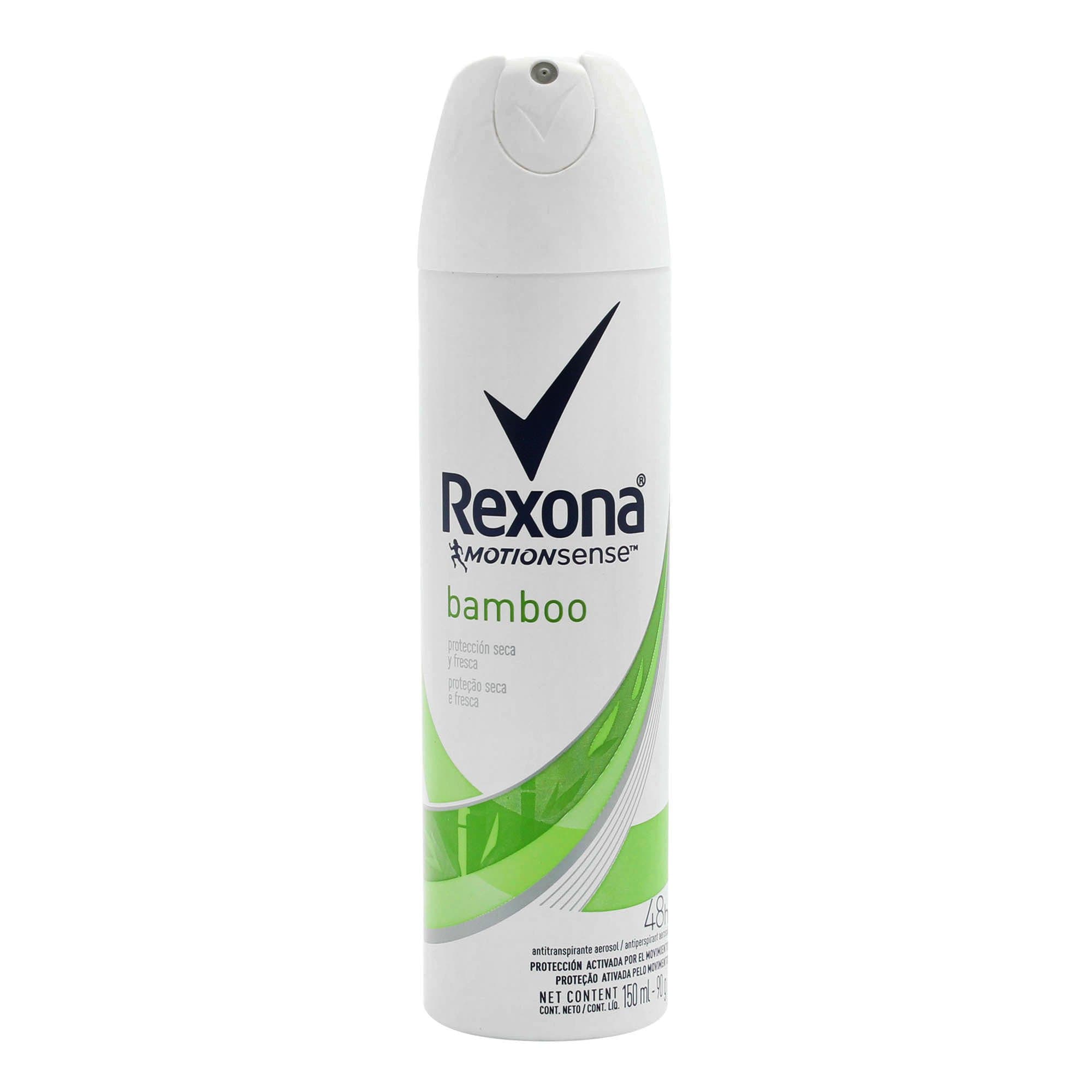 Antitranspirante en Aerosol Rexona Bamboo C/150 mL