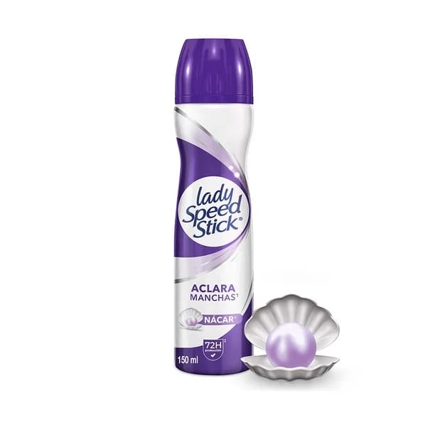 Antitranspirante en Aerosol Lady Speed Stick Aclarado Nacar C/150 mL