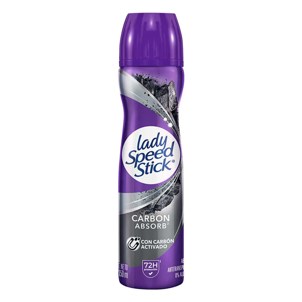 Antitranspirante en Aerosol Lady Speed Stick Carbon Activado C/150 mL