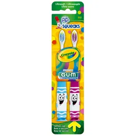 Cepillo Dental Gum Infantil CRAYOLA C/2