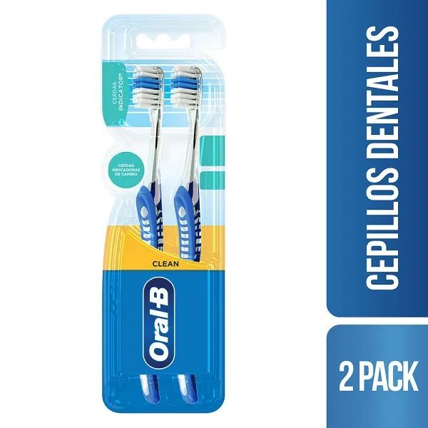 Cepillo Dental Oral B Indicator 40 Medio C/2 Piezas