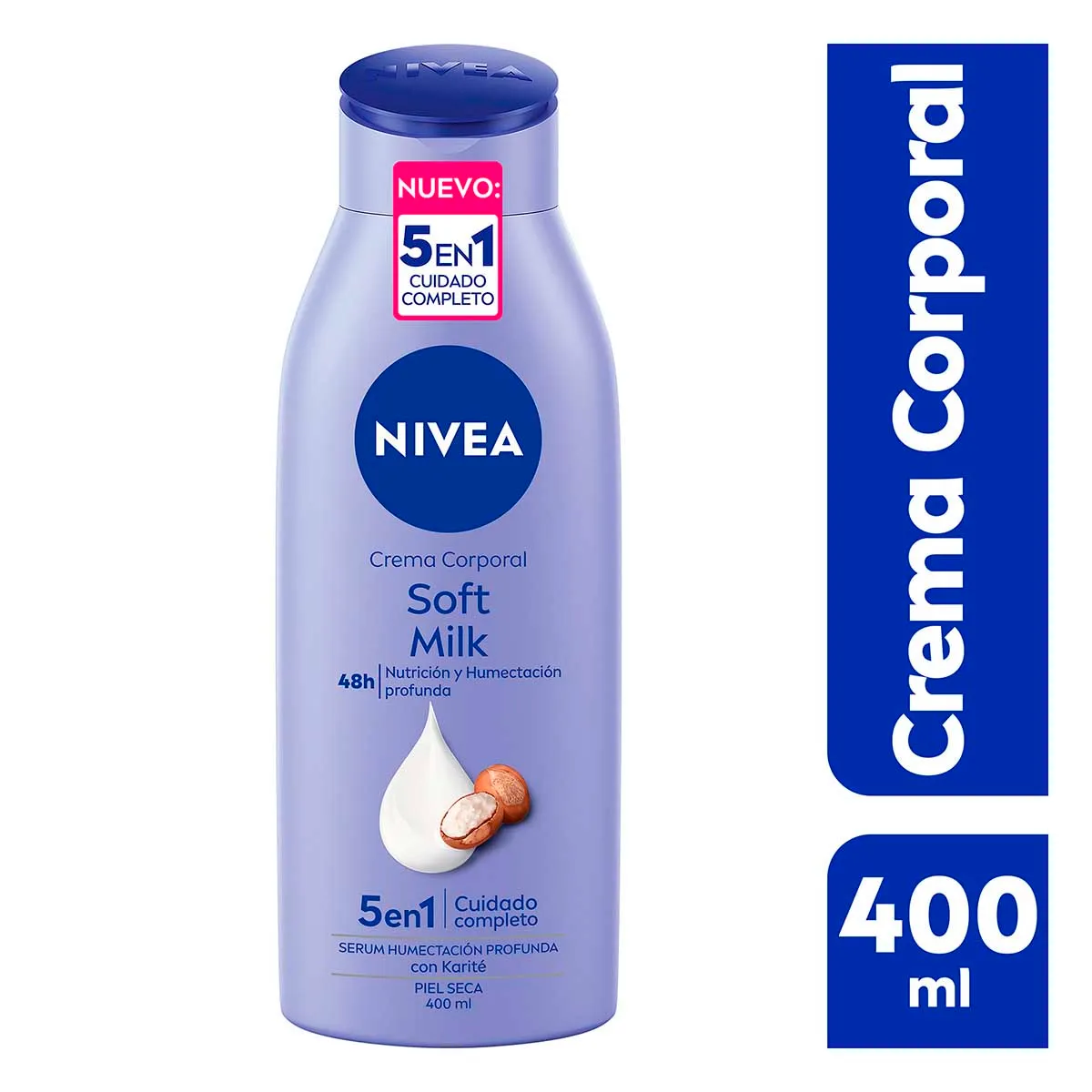 Crema Nivea Soft Milk Piel Seca C/400 mL