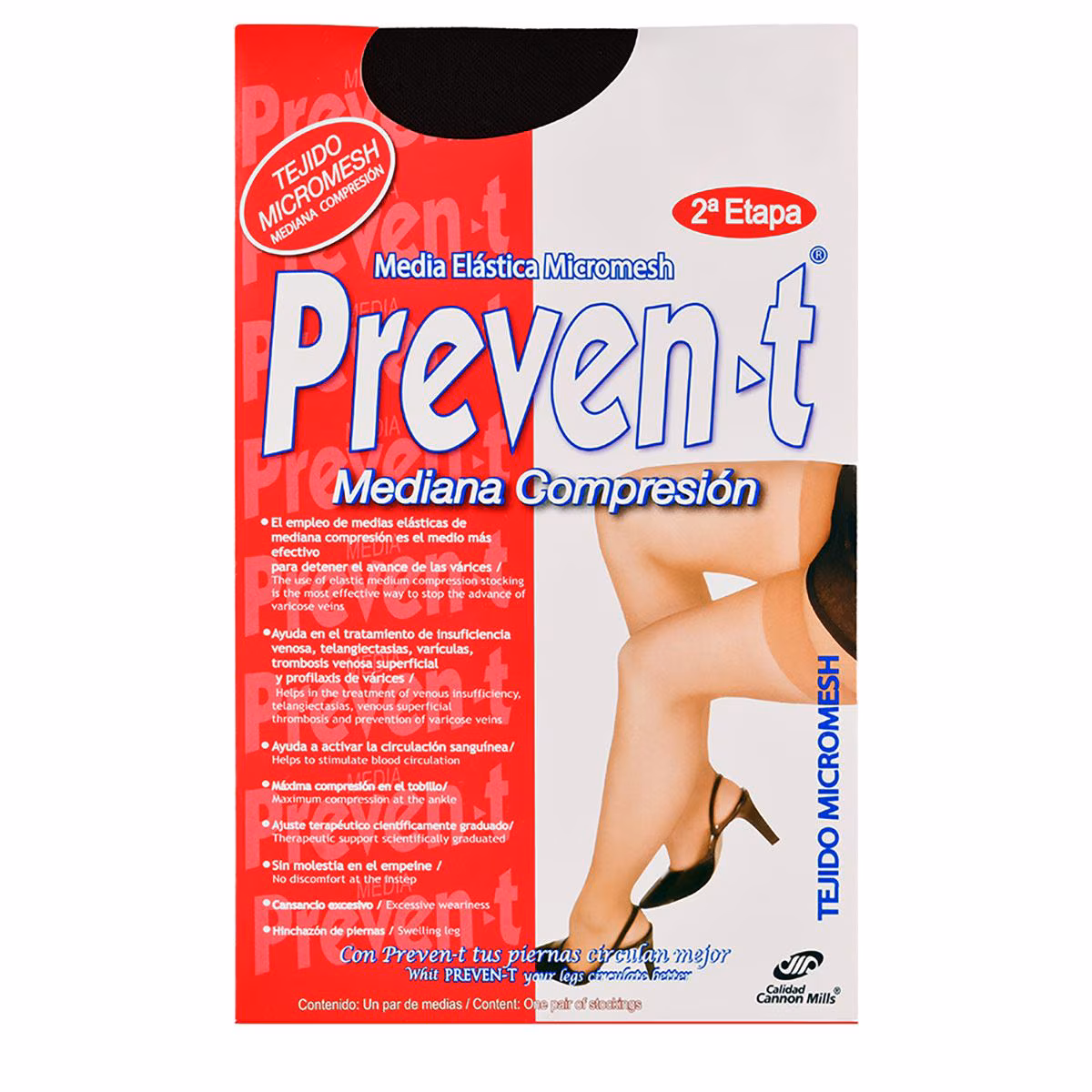 Media elastica PREVEN-T Talla mediana C/1 Pza