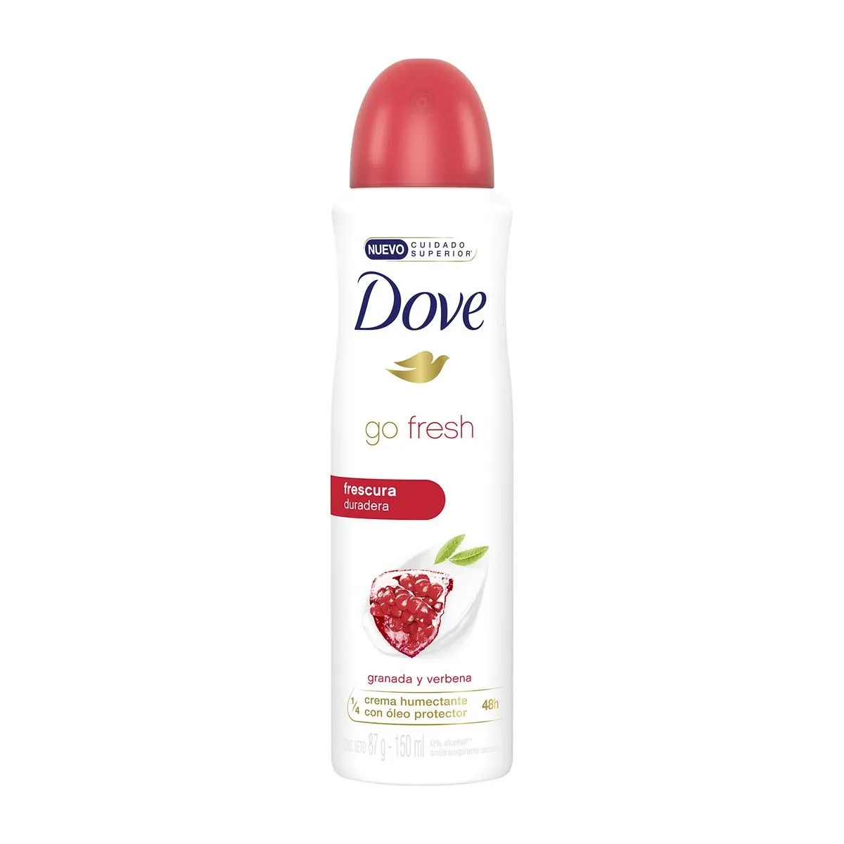 Antitranspirante en Aerosol Dove Go Fresh Granada y Verbena 89 g
