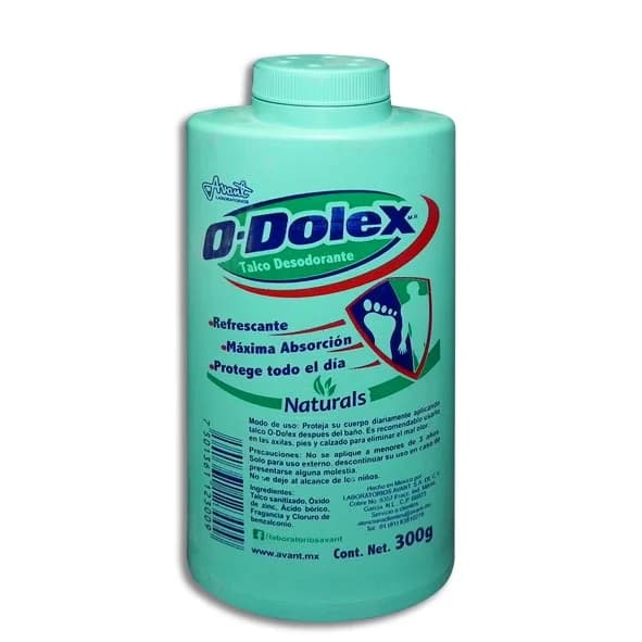Talco Desodorante O-Dolex Naturals C/300 g