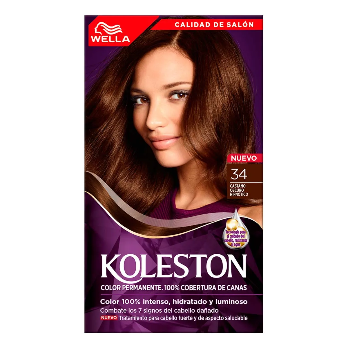 Tinte Koleston 34 Castaño Oscuro Hipnótico
