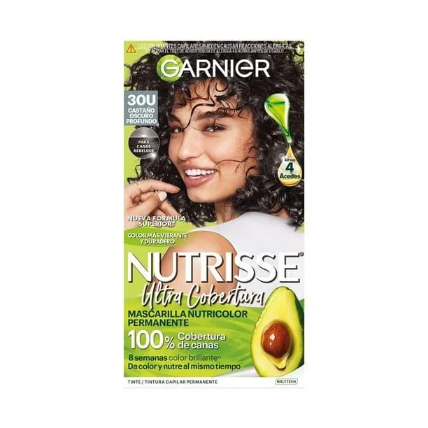 Tinte Garnier 30U Castaño oscuro