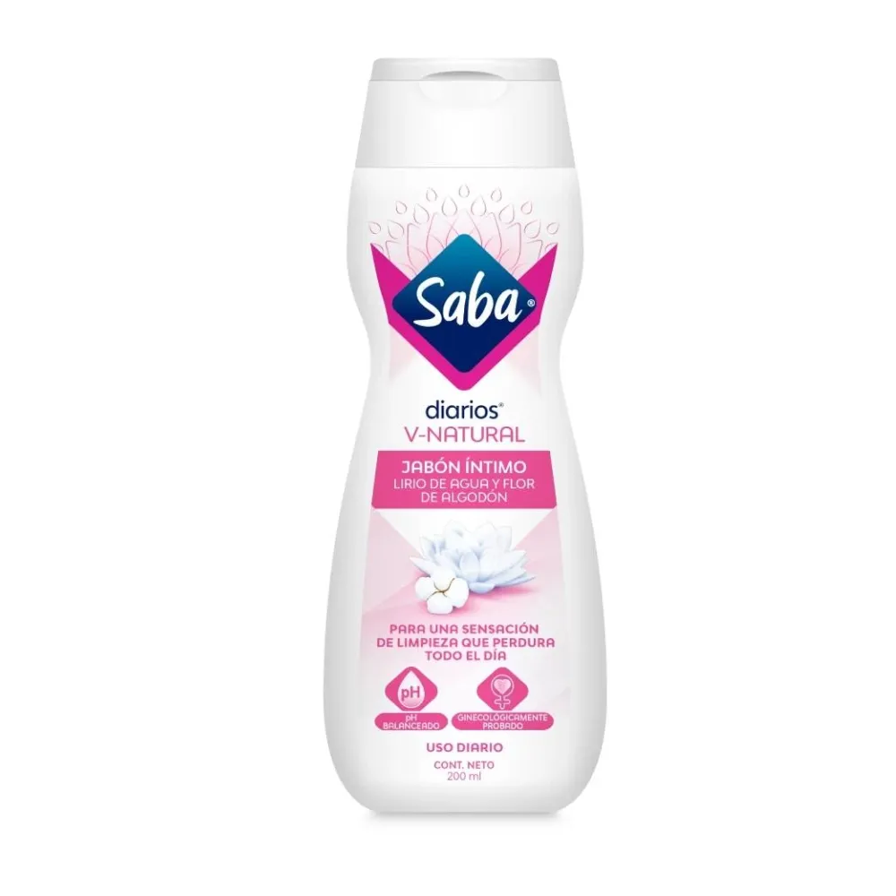 Jabón Íntimo Saba Diarios Cuidado-V Natural 200 ml