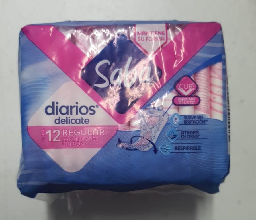Protectores Saba Diarios Delicate Regulares C/12 piezas