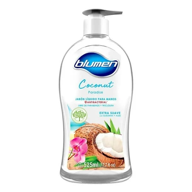 Jabón líquido para manos Blumen Coconut Paradise C/525 mL