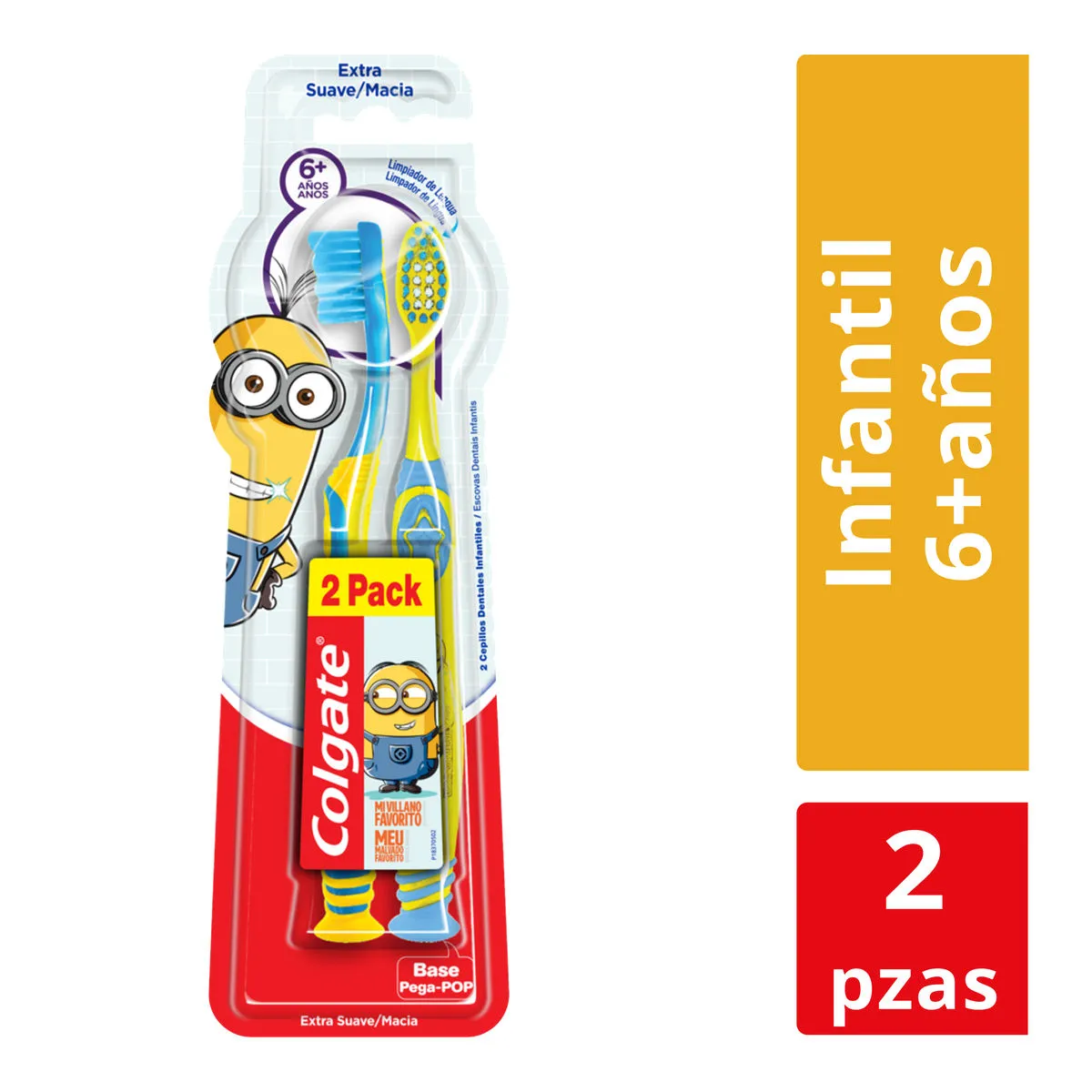 Cepillo Dental Colgate Minions C/2 pzas