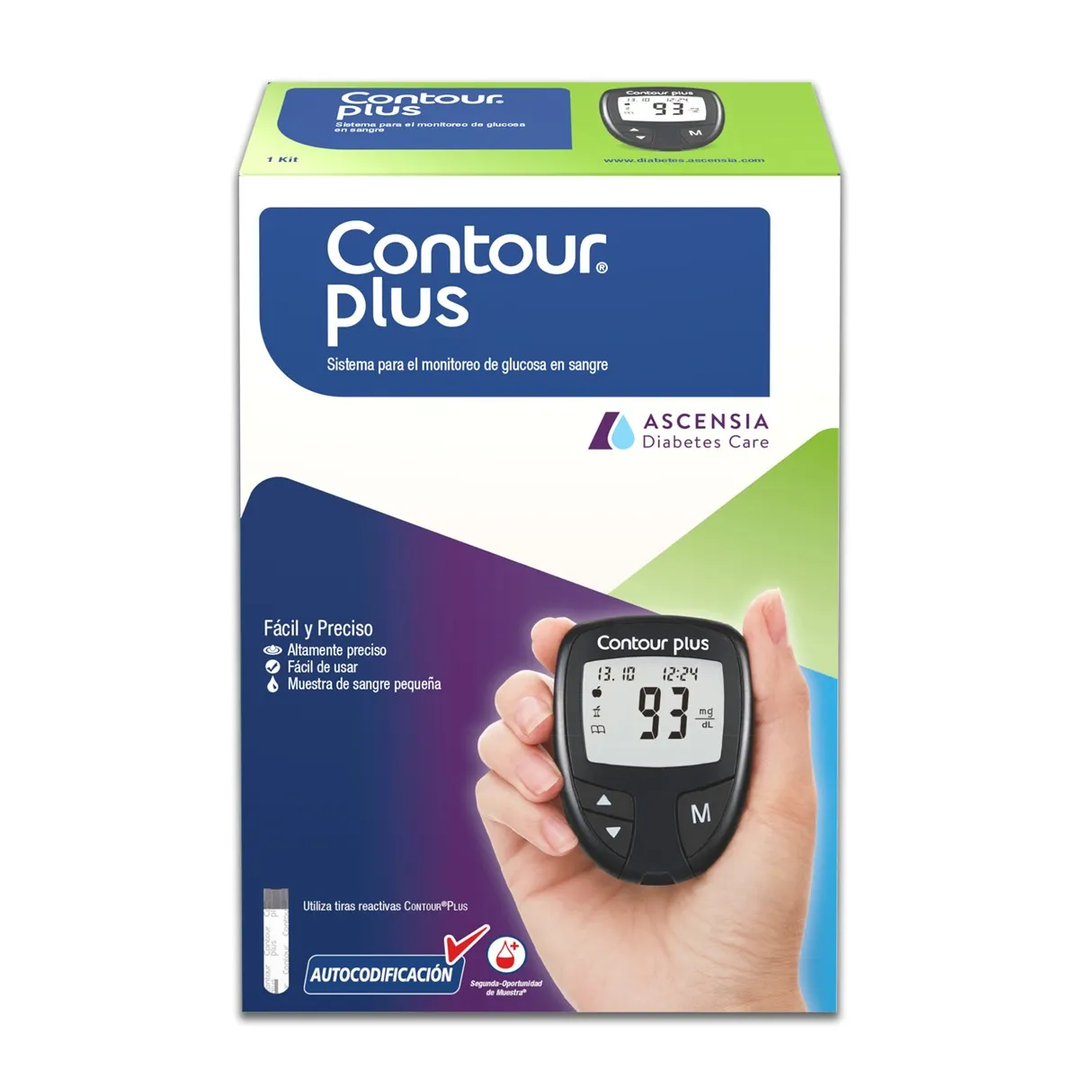 Glucometro CONTOUR PLUS KIT MEDIDOR GLUCOSA N
