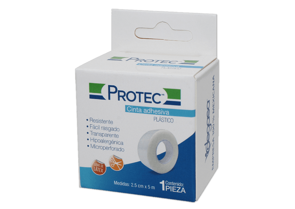 Cinta Adhesiva Transparente PROTEC de 2.5 cm X 5 m C/1 Rollo
