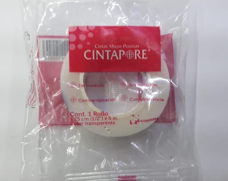 Cinta Adhesiva Transparente CINTAPORE de 1.25 cm X 5 m C/1 Rollo