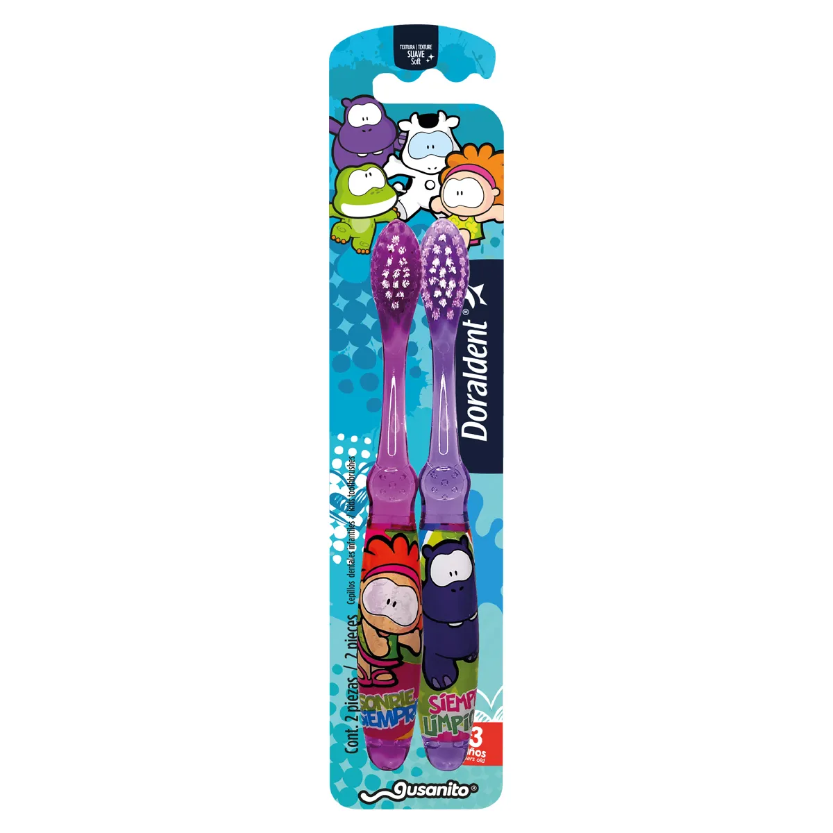Cepillo Dental Doraldent Infantil GUSANITO Two pack