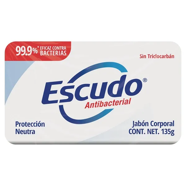 Jabón Escudo Antibacterial Protección Neutra C/135 g