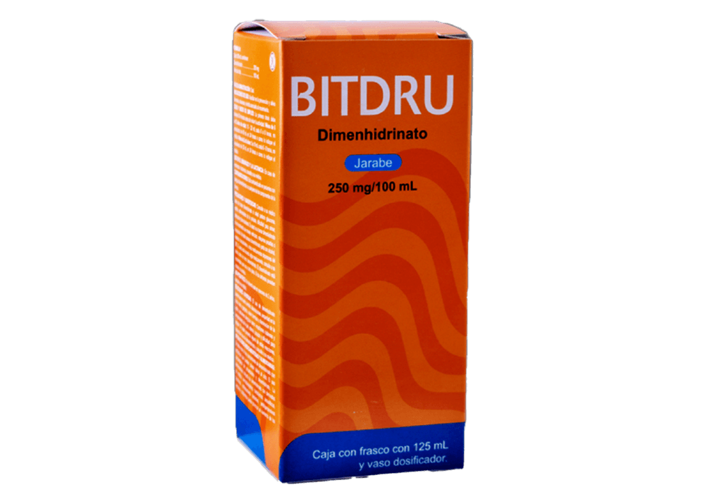 Dimenhidrinato 250 mg / 100 mL BITDRU Infantil C/120 mL