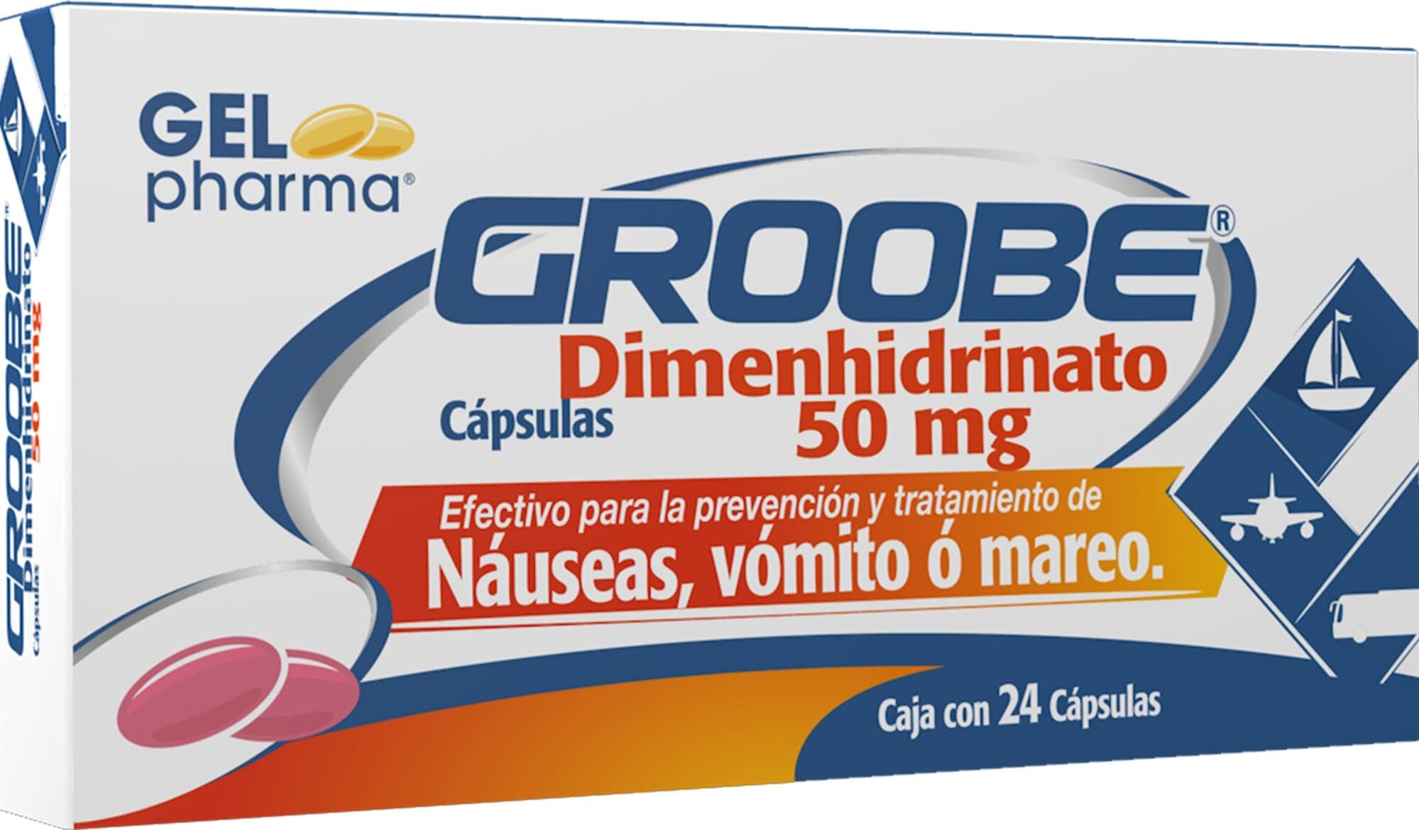Dimenhidrinato 50 mg GROOBE C/20 Caps