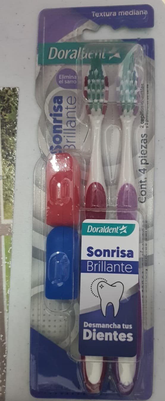 Cepillo Dental Doraldent Sonrisa Brillante C/4 pzas